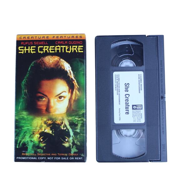 She Creature VHS, 2002 Rufus Sewell, Carla Gugino Columbia Tristar Promotional - Picture 1 of 5